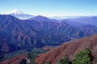 赤岩から富士山、道志山塊