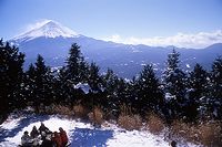 足和田山から富士山